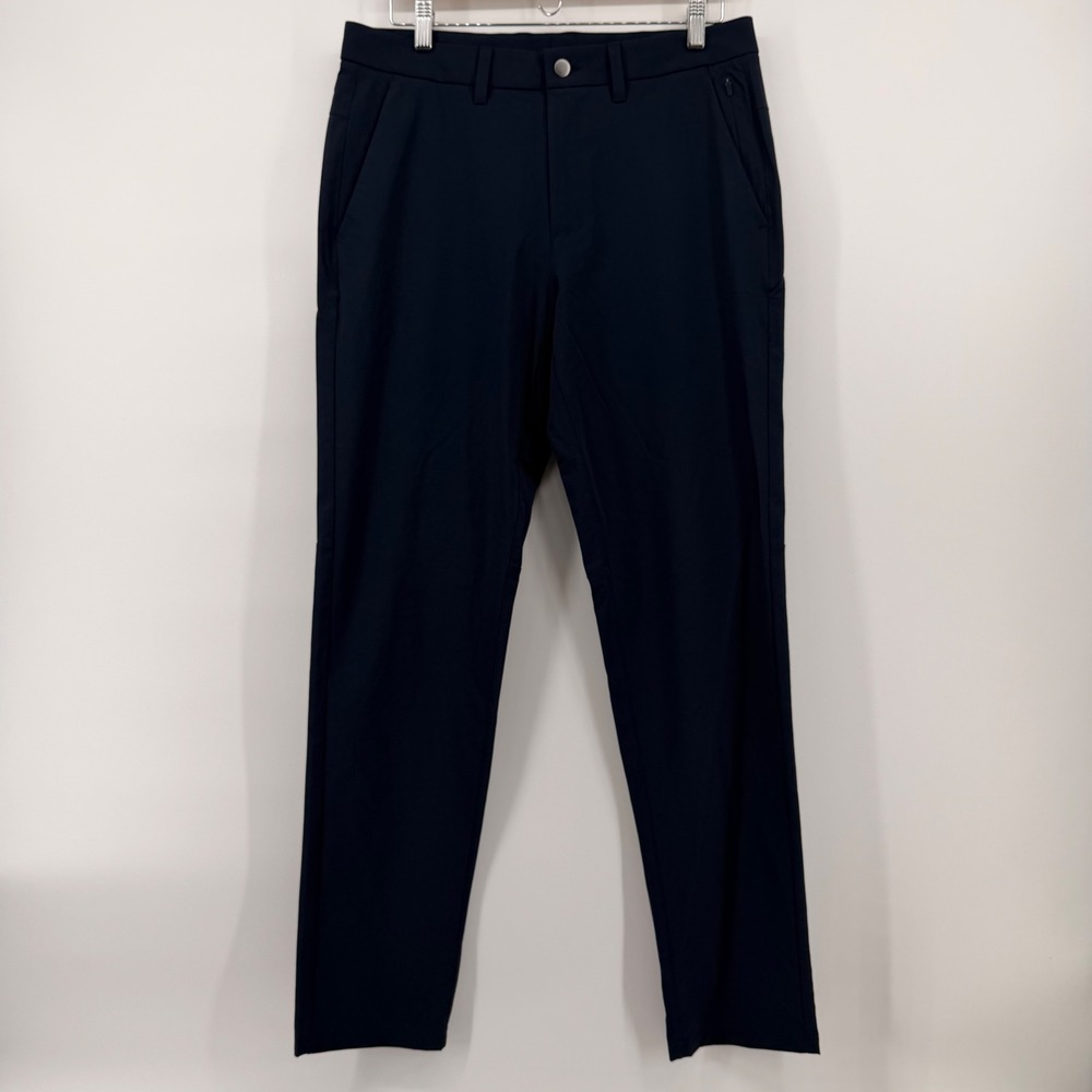 CRZ YOGA Mens Casual Pants True Navy Golf Travel Trousers 32W NS039 NEW